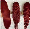 Burgundy Transparent Wigs