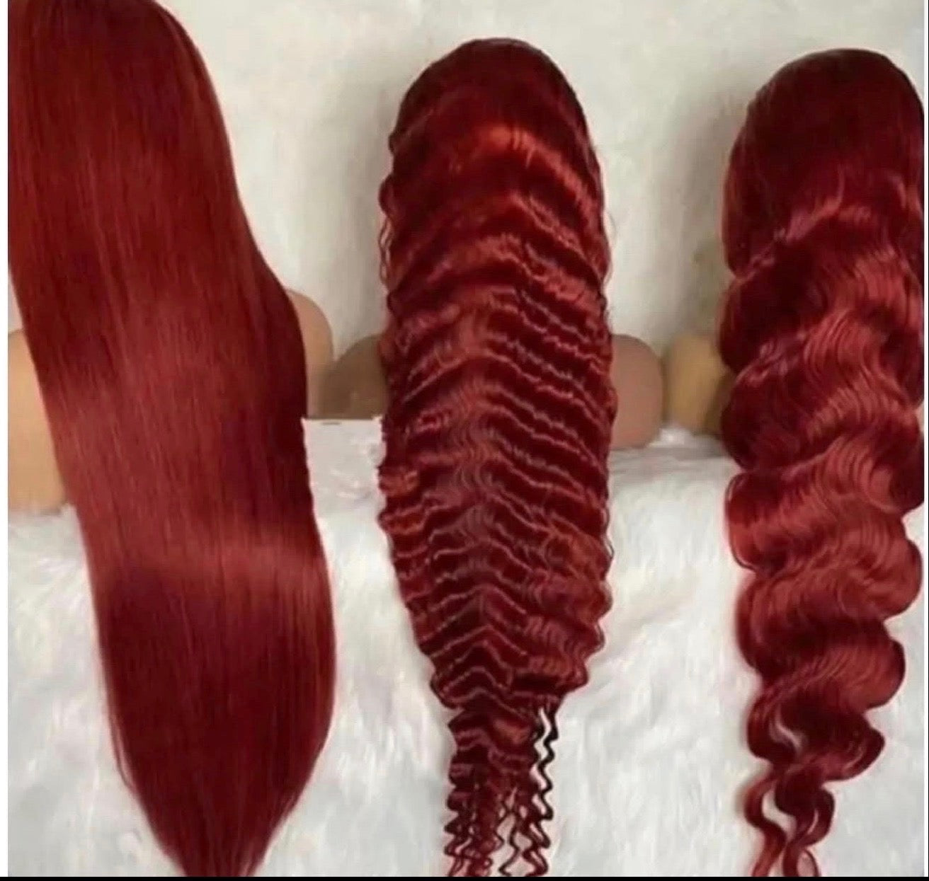 Burgundy Color Frontal Wig