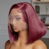 Burgundy Bob Wig