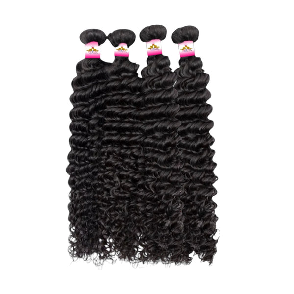 x4 Natural Color Deep Wave Bundles